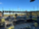 construction site with scaffolding