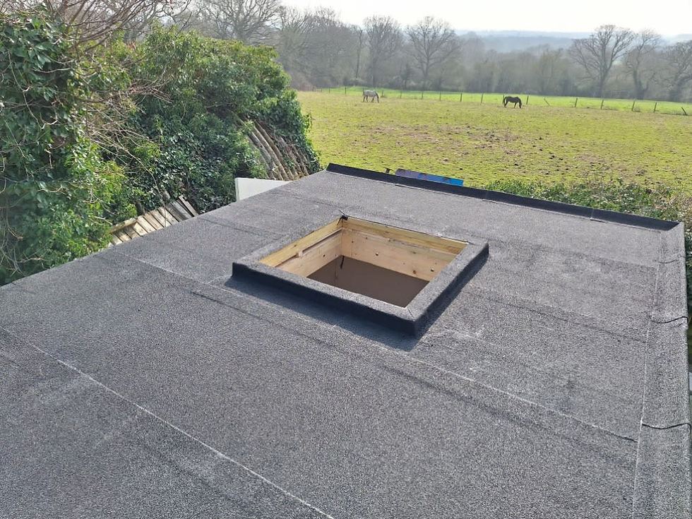 Completed skylight installation in a Chelmsford home