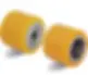 small industrial yellow wheels