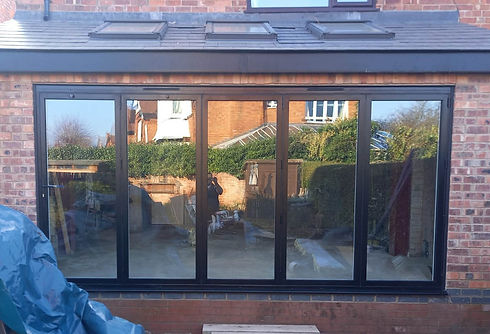 large black patio door