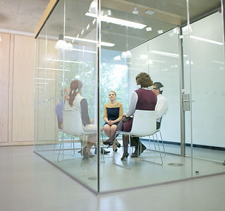 Group of people during a discussion