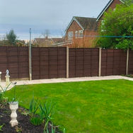house garden with fence