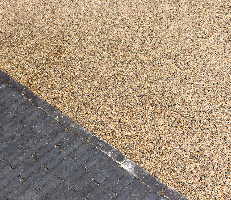close-up image of resin bound surface