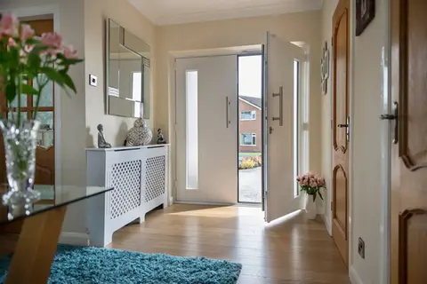 open front door of a house