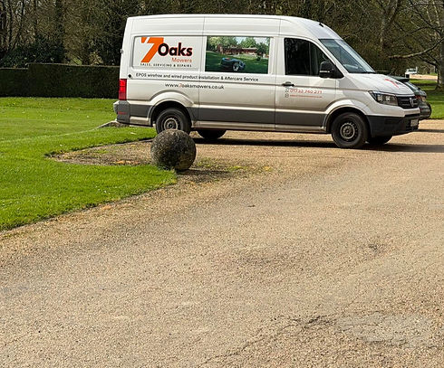 side view of a van