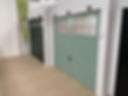 tow garage doors on display