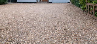 close-up image of gravel driveway