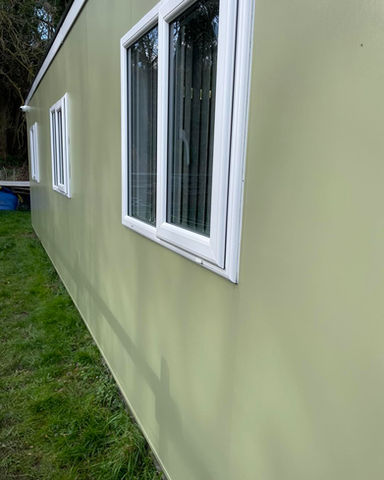 a clear and sparkling window after cleaning