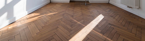 close-up image of parquet flooring