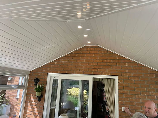 white conservatory ceiling