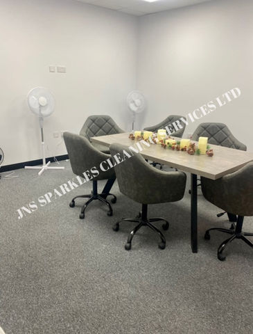 office interior with chairs and table