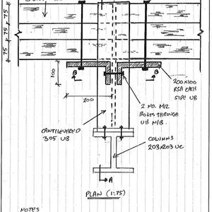Blueprint of Plan (1:75)