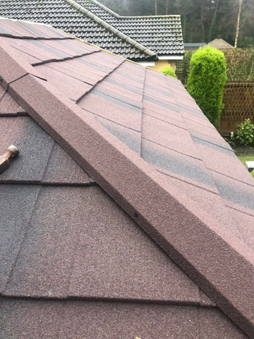 close-up image of roof