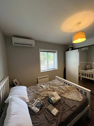 bedroom interior with window