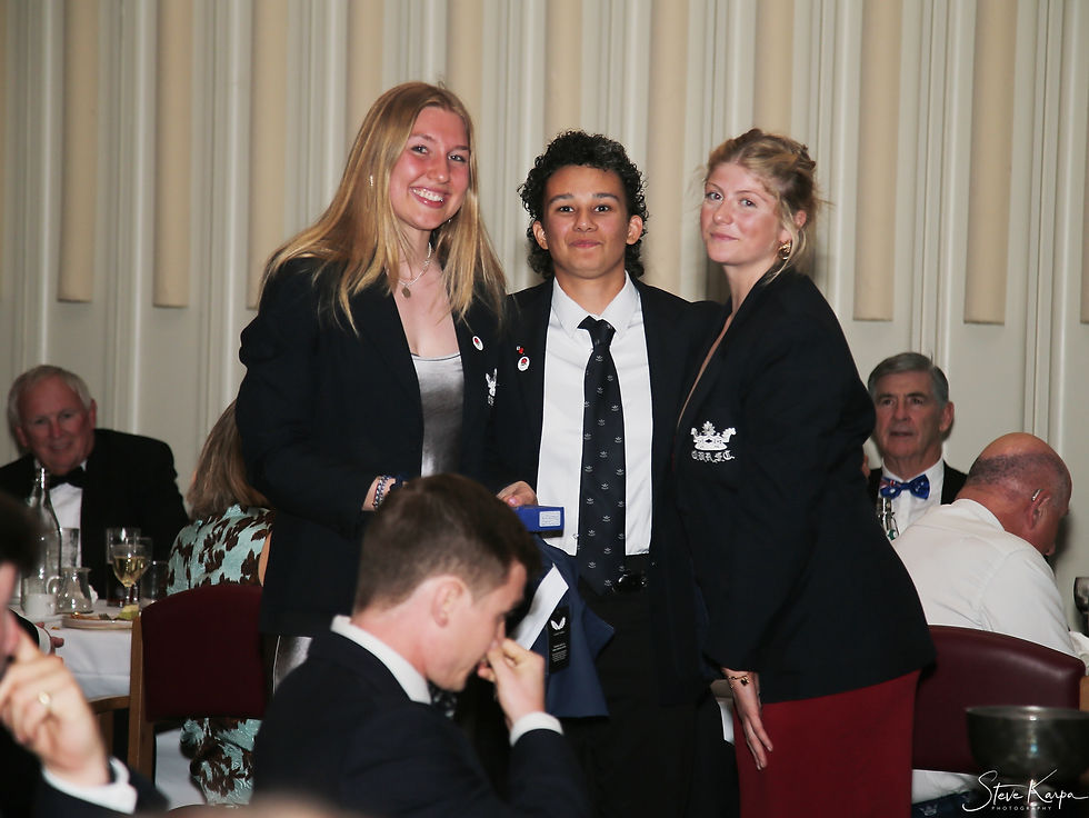 Player of the Year: Lilla Berry with newly appointed Captain: Mel Morley #435 and Vice-President: Izzy Hedges #427