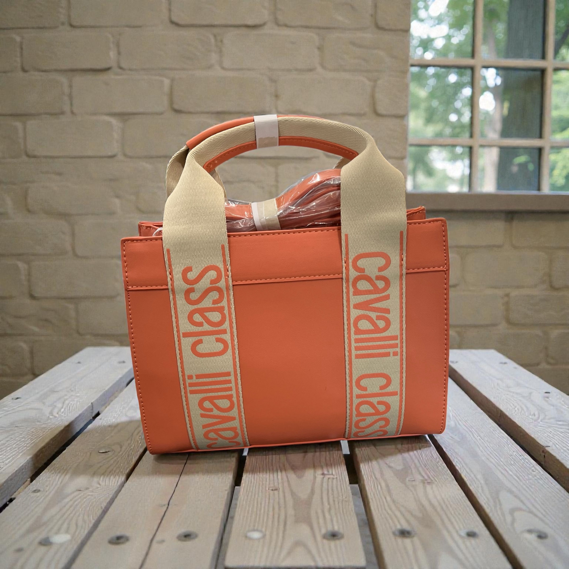 Orange Cavelli Tote
