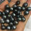 Thumbnail: Tahitian 8-11mm Black Baroque Sea Water Pearl+ chain 