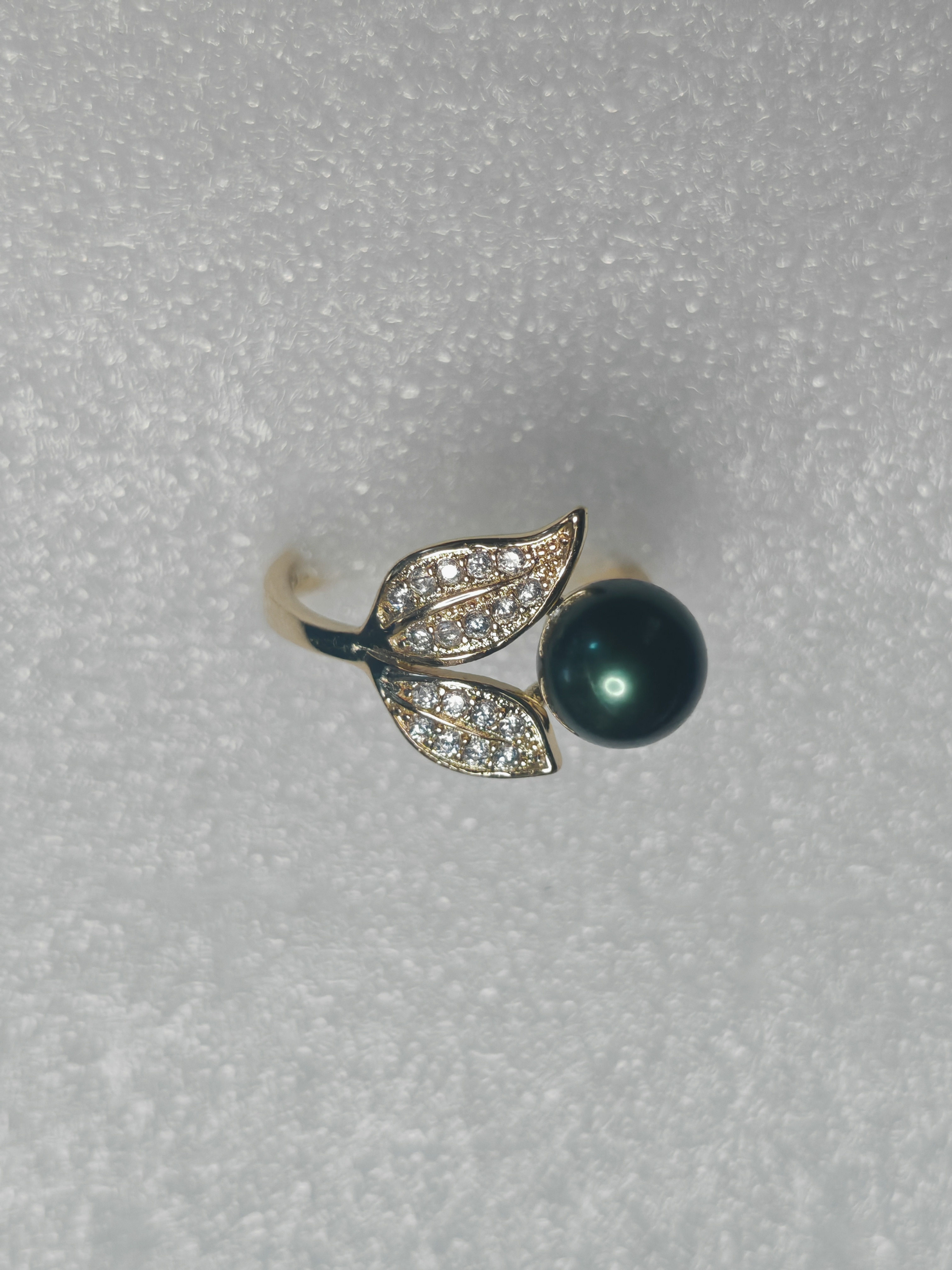 'Nature' Gold Pearl Ring - Gold Adjustable