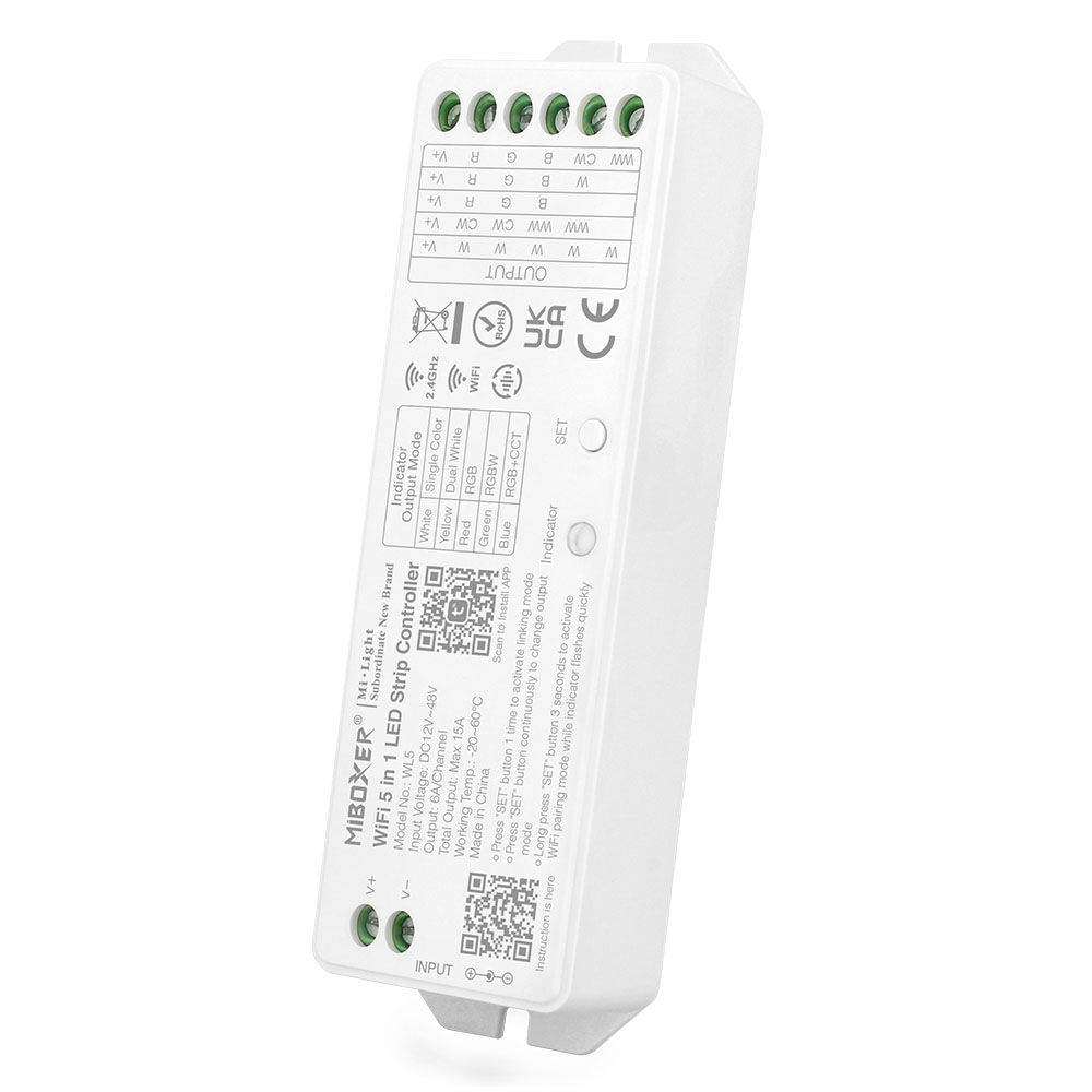 MiBoxer WL5 5 in 1 LED Strip Controller (WiFi+2.4G)