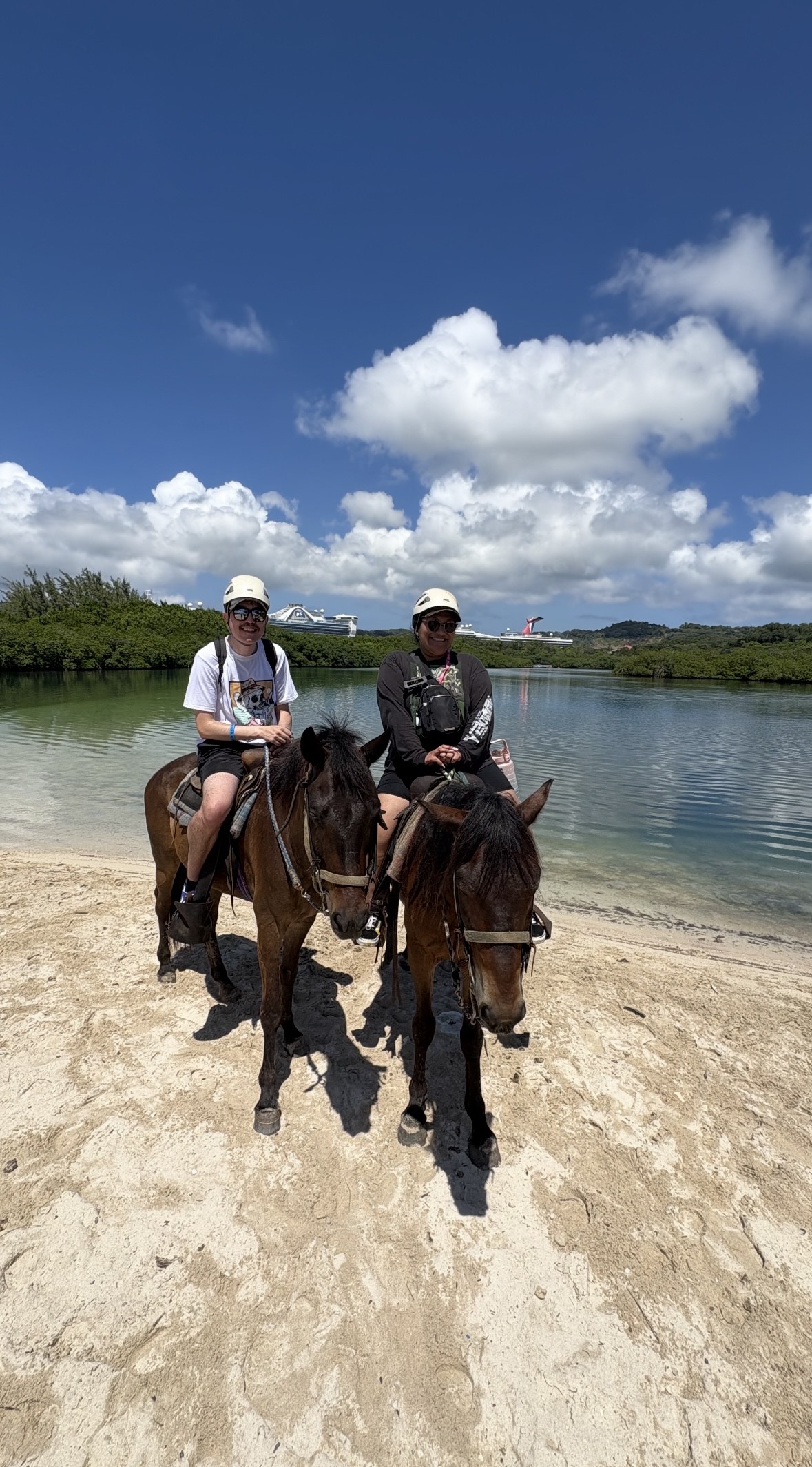 Ana on a horse back ride.