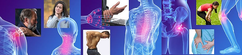 Pain on back, shoulders, wrist, neck, etc