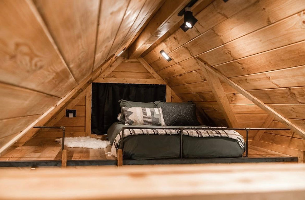 Modern loft bedroom lighting by electrical contracting company