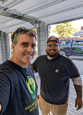 Peter Avila with his team member