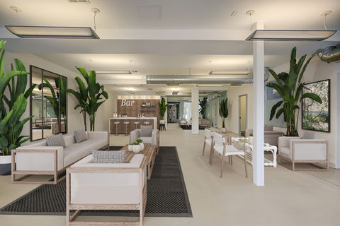 Staged Lounge area