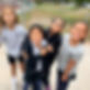 happy children hugging