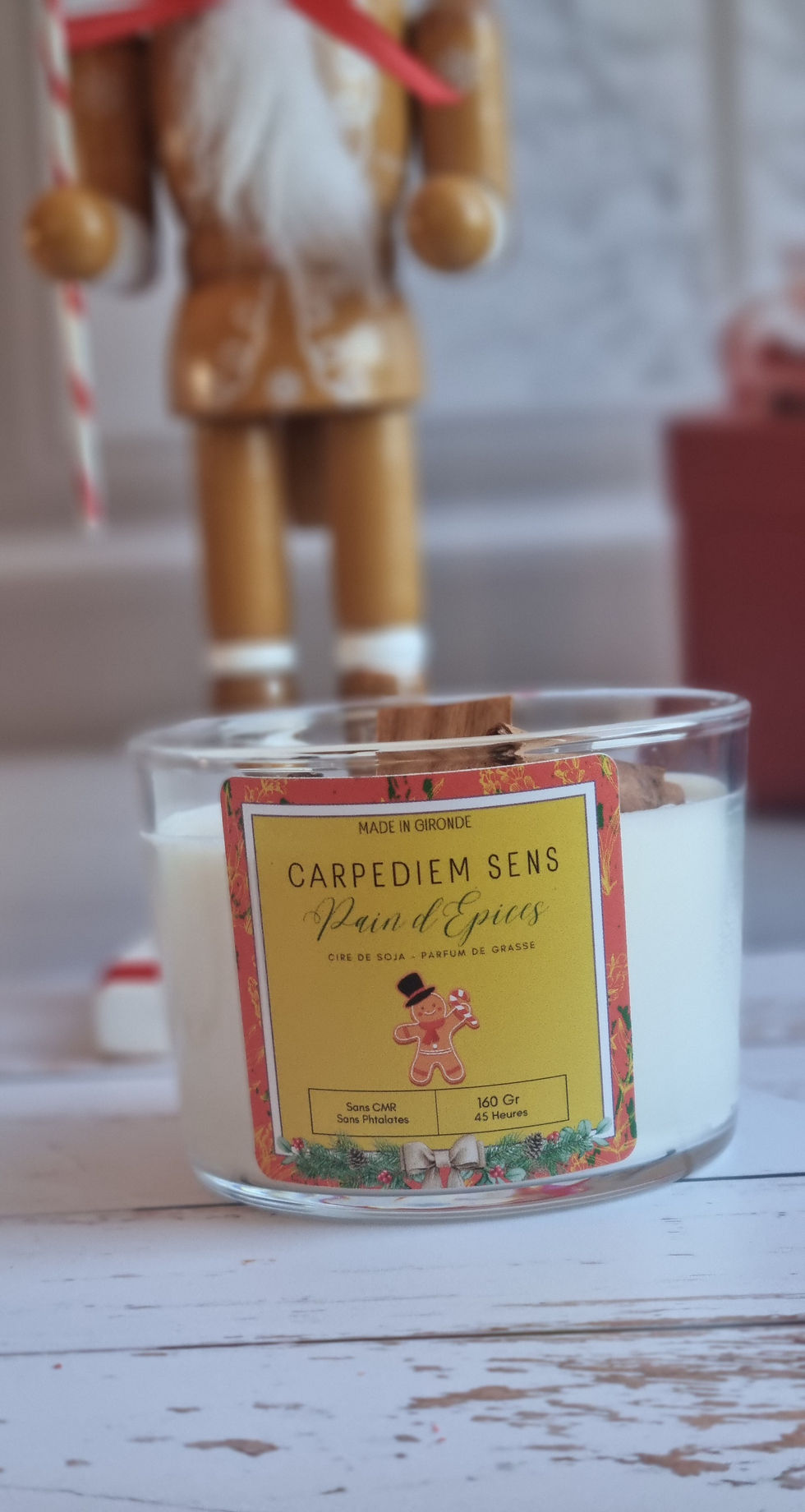 Bougie artisanale parfumée Pain d'épices