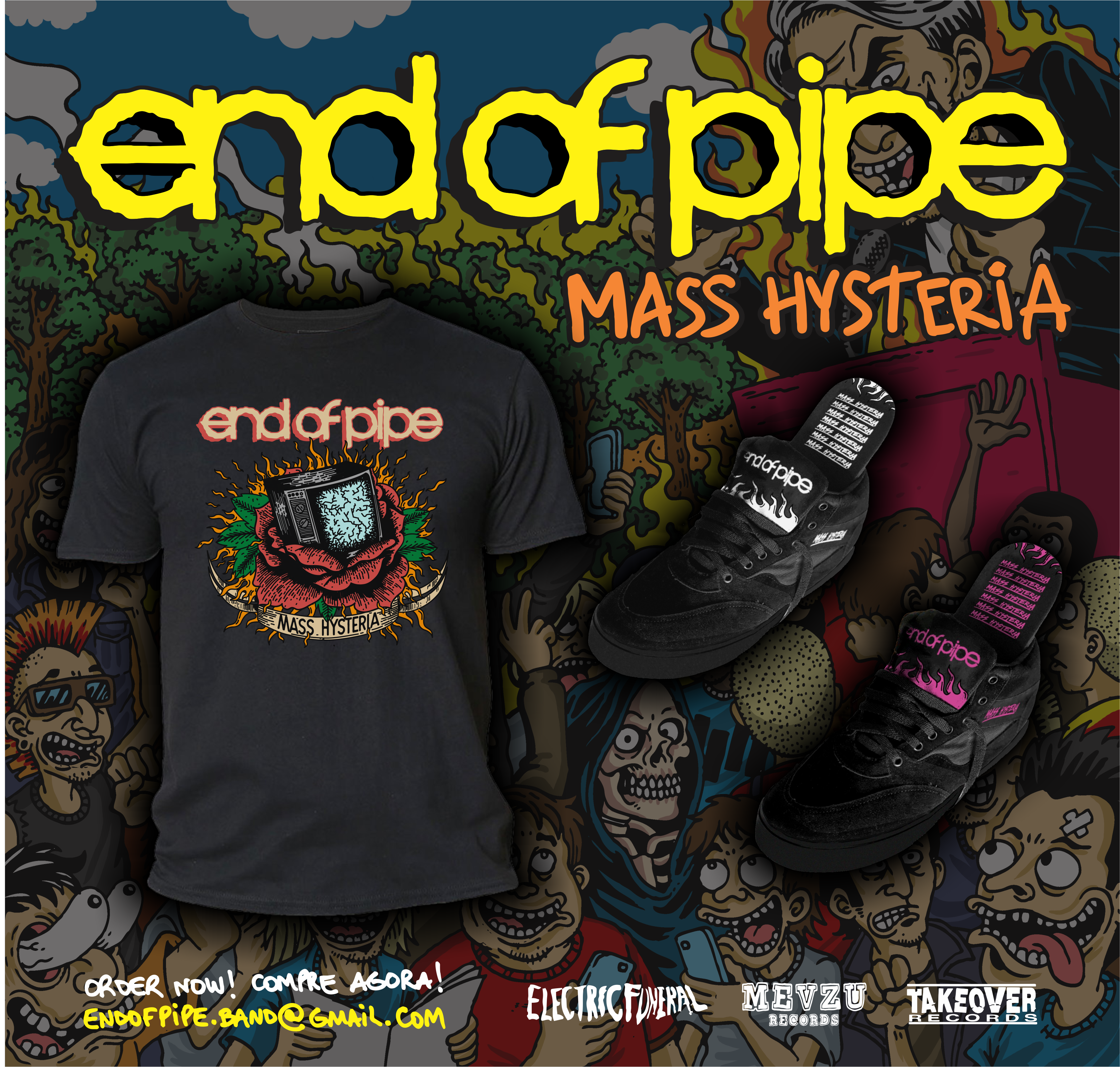 Camiseta "Mass Hysteria"