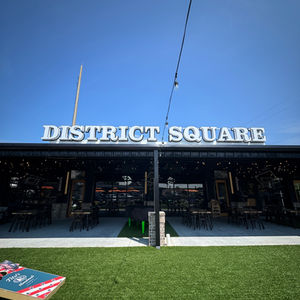 food hall sign and front of business