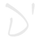 D' Logo in White