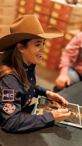 Fun with Roper at Our NFR Autograph Signings