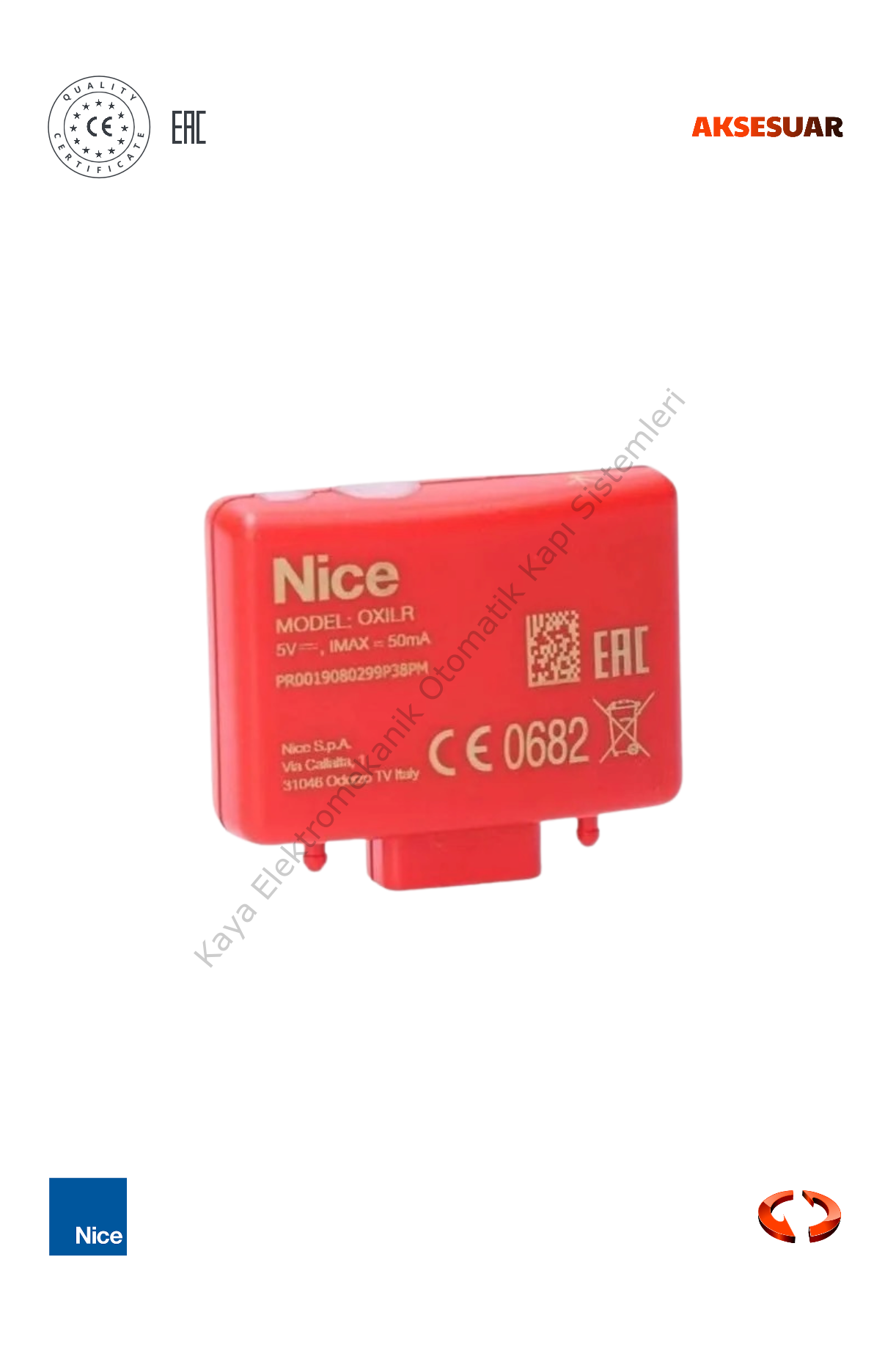 Nice Lora Uzak Mesafeli Alıcı OXILR