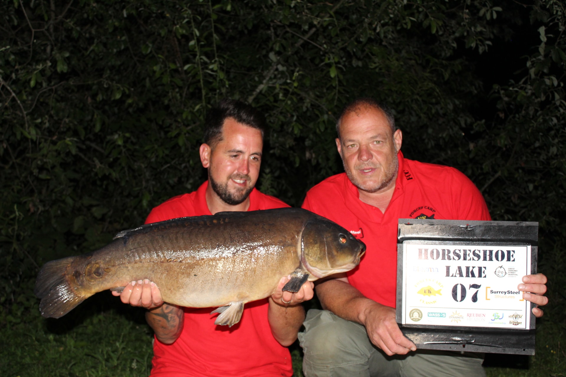 Peg 7 - Jon again with the biggest mirro