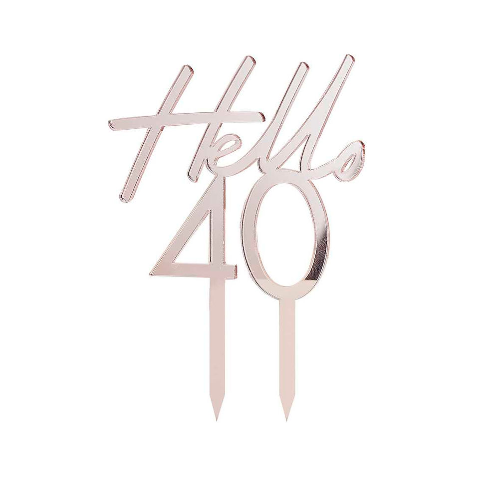 Thumbnail: 40th Birthday Cake Topper
