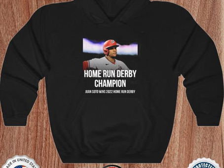 Juan soto wins the 2022 home run derby champion shirt