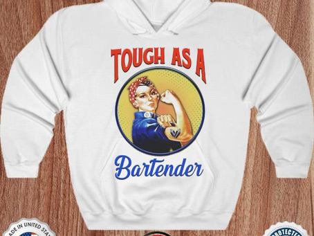 Strong Woman tough as a bartender shirt