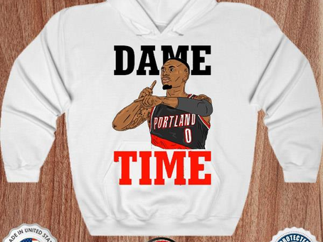 Dame time art damian lillard shirt