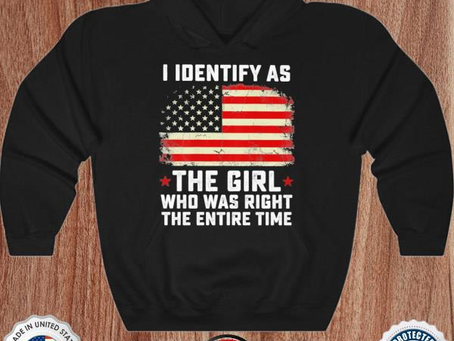 I expect the girl who was right the entire time American flag shirt