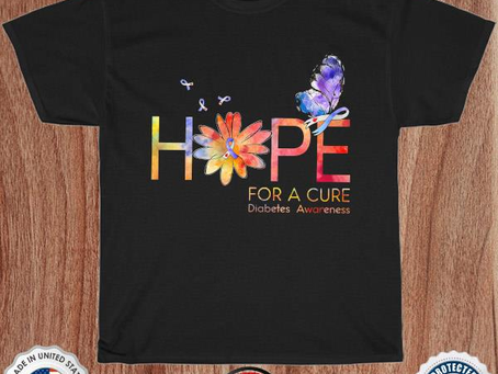 Butterfly hope for a cure diabetes awareness 2022 shirt