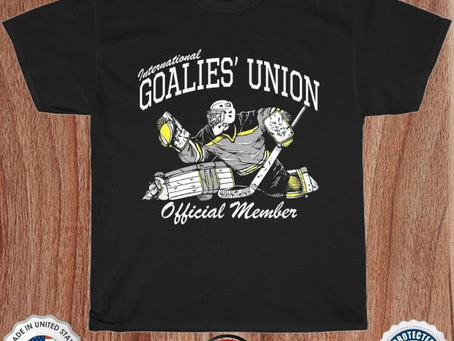 Goalies’ union hockey goalie official member righty catch shirt