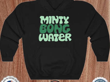 Minty bong water logo shirt