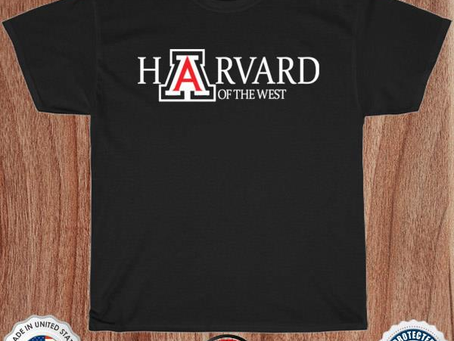 Harvard of the west arizona baseball logo shirt