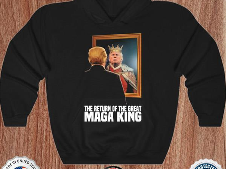 Donald Trump the return of the great maga king shirt