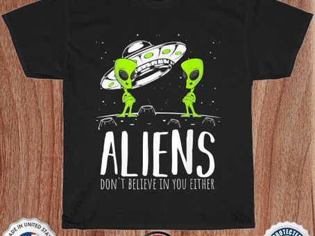 Aliens space planets stars science fans lover shirt