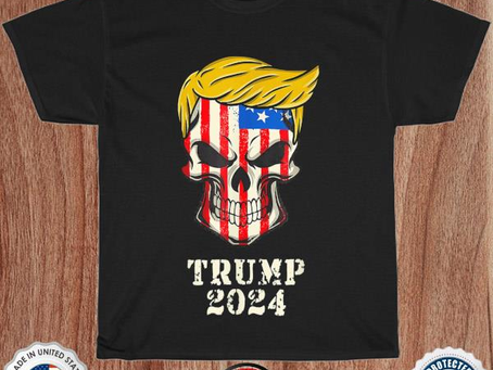 President Donald Trump 2024 take america back skull skeleton shirt
