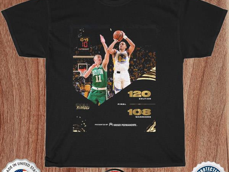Nba finals game 1 warriors lose boston celtics with result 108 -120 shirt