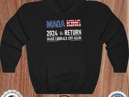 Maga king 2024 the return make liberals cry again American flag shirt